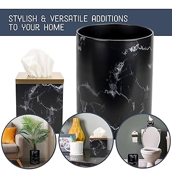 Amazon.com: NAT AND JULES Round Bathroom Trash Can